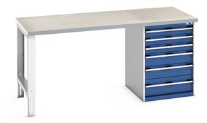 Bott Bench 2000x900x940mm with Lino Top and 6 Drawer Cabinet 41004120.**
